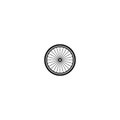 Bicycle wheel vector icon Royalty Free Stock Photo